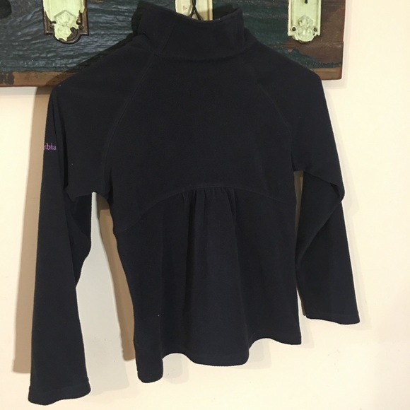 2/$18 Columbia Black Fleece 1/4 Zip Pullover Shirt Size Small (7/8 years) - Picture 6 of 11